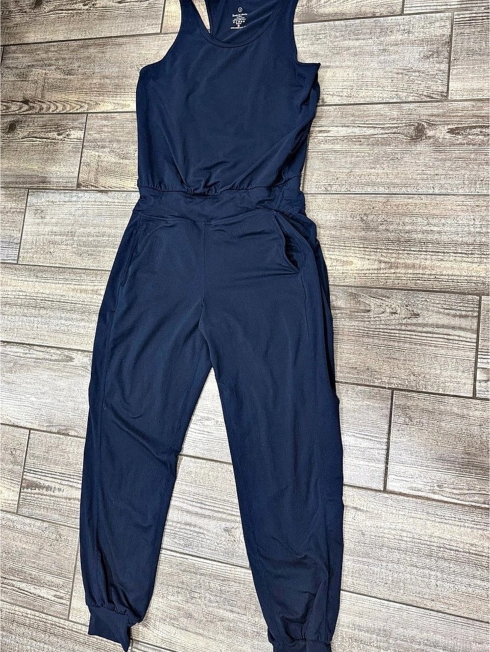 Sweaty Betty Gary Jumpsuit Women'Small Blue Athletic Romper Small